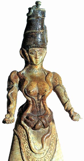 snake goddess minoan